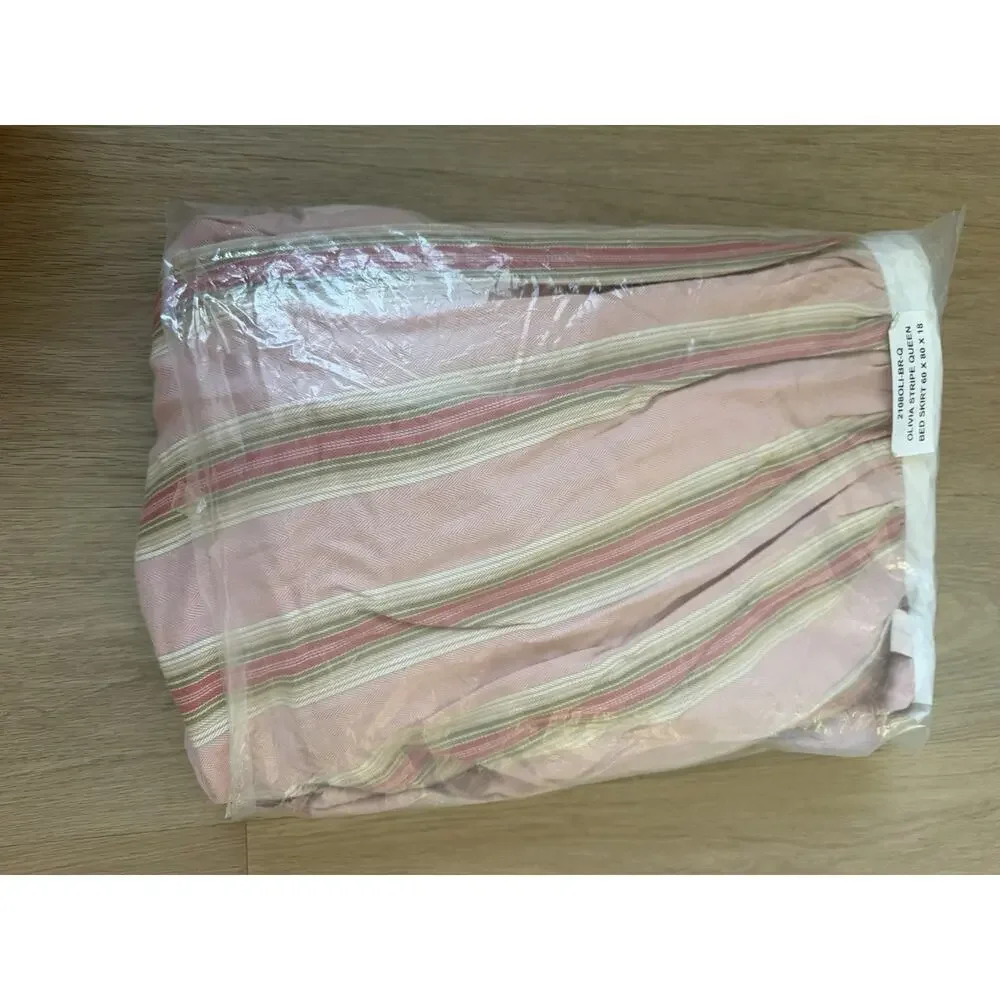 Vintage Taylor Linens DUVET Pink Floral Paisley Ruffled Full/queen & Bedskirt